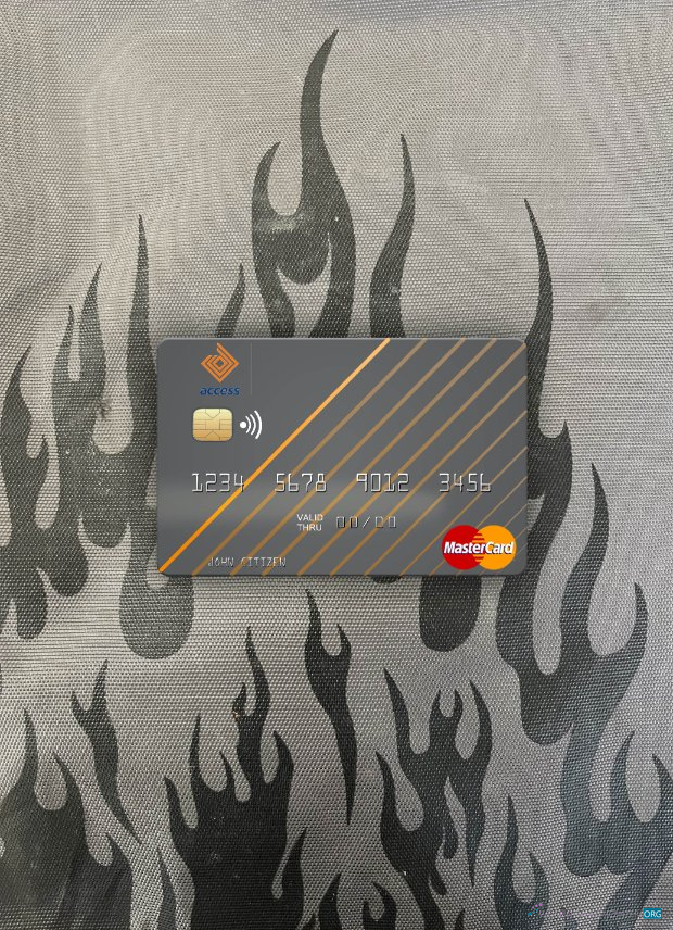 Download Gambia Access Bank mastercard photolook front Photoshop template